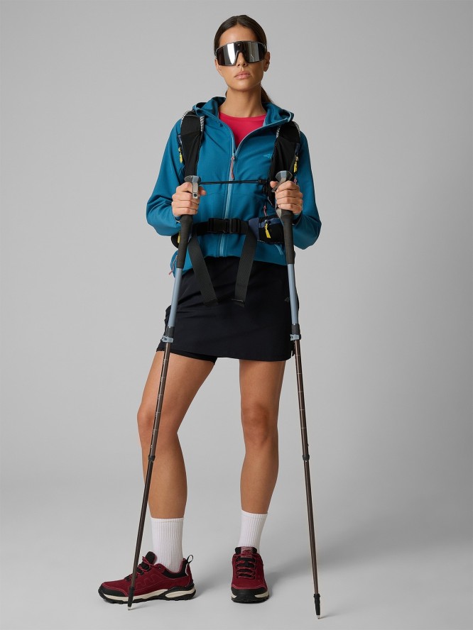 4F Kurtka softshell wiatroodporna damska - turkusowa XL