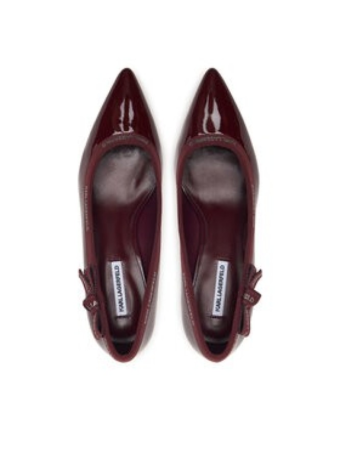 KARL LAGERFELD Szpilki Sienna KL32708R Bordowy