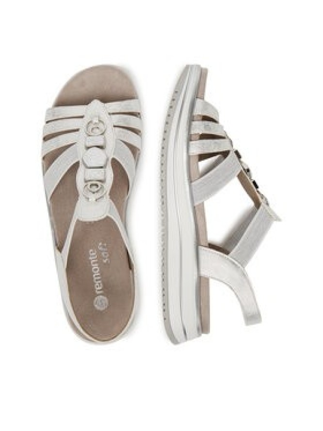 Remonte Sandały D1J60-90 Srebrny