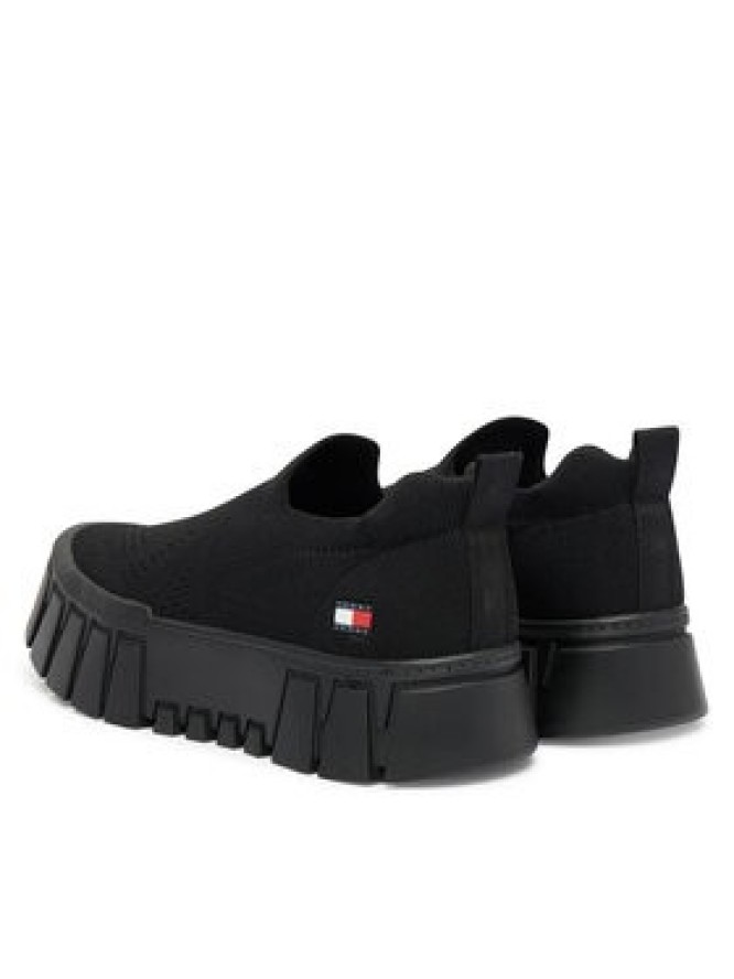 Tommy Jeans Sneakersy Tjw Chunky Knit Sneaker EN0EN03014 Czarny