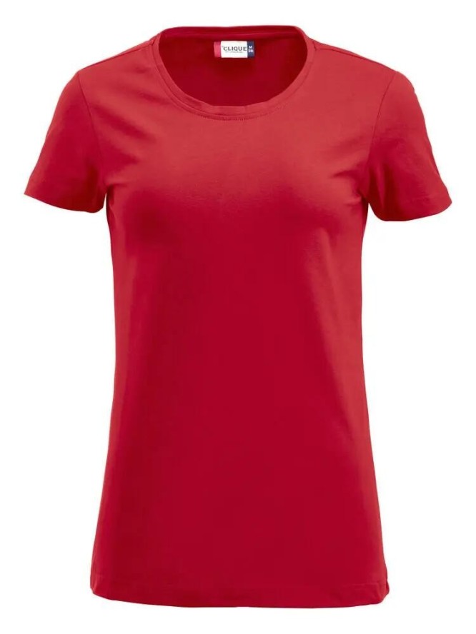 clique Carolina S/S - damski top z okrągłym dekoltem, jersey stretch