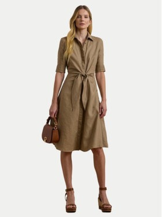 LAUREN RALPH LAUREN Sukienka koszulowa 200905667016 Beżowy Regular Fit