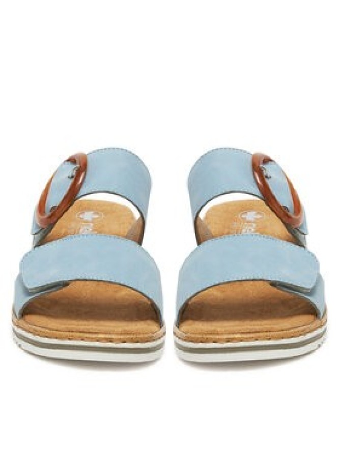 Rieker Klapki V0692-10 Niebieski