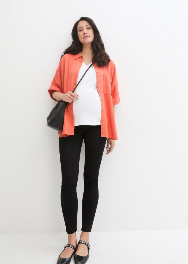 Jegginsy ciążowe ze stretchem, Skinny