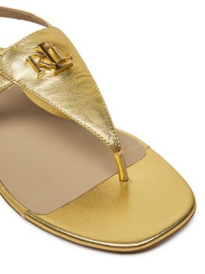 LAUREN RALPH LAUREN Sandały Everley 802959147001 Złoty