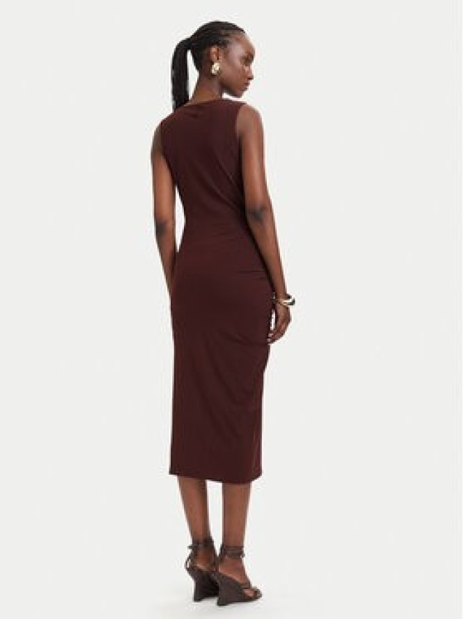 Patrizia Pepe Sukienka codzienna 2A3081/JZ26-B887 Brązowy Slim Fit