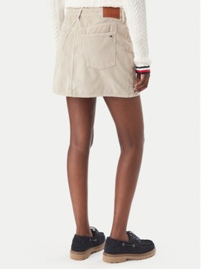 Tommy Jeans Spódnica mini DW0DW23388 Beżowy Regular Fit
