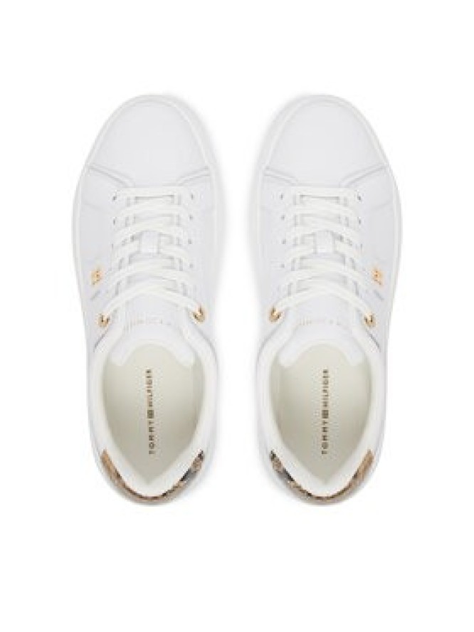 Tommy Hilfiger Sneakersy Chic Platform Snake FW0FW09456 Biały