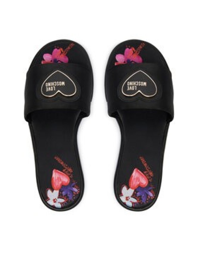 LOVE MOSCHINO Klapki JA28232G0OJO0000 Czarny