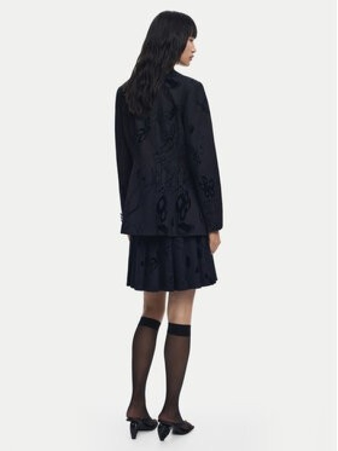 Desigual Marynarka Flockarty 25WWEW19 Czarny Regular Fit