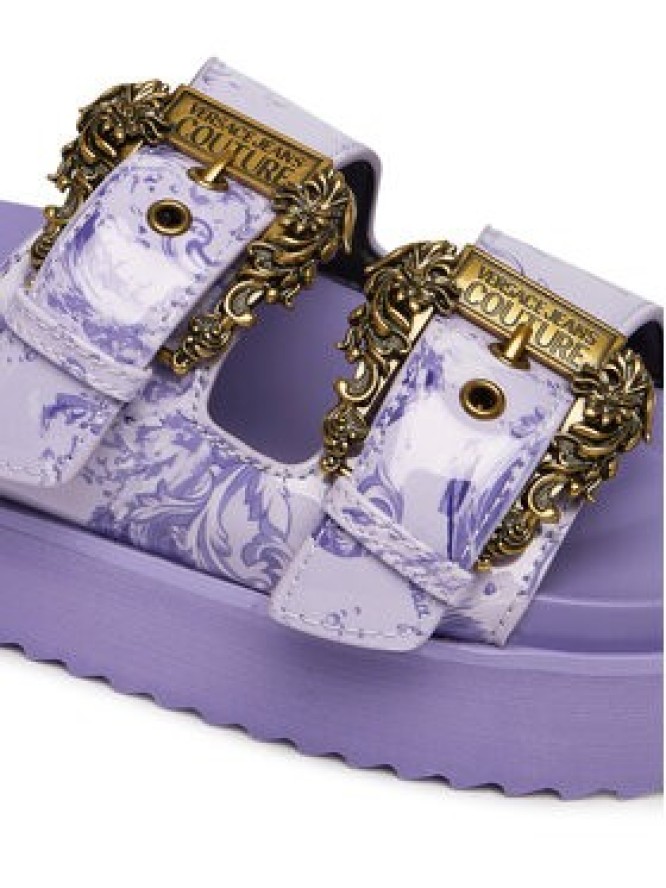 Versace Jeans Couture Klapki 80VA3SM1 ZS366 338 Fioletowy