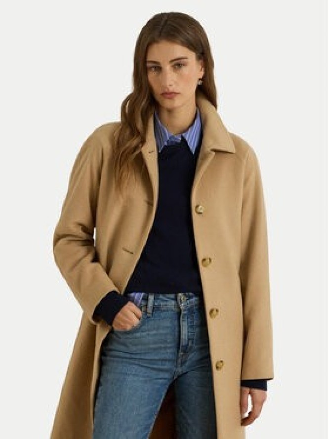 LAUREN RALPH LAUREN Płaszcz wełniany 297P04140002 Beżowy Regular Fit