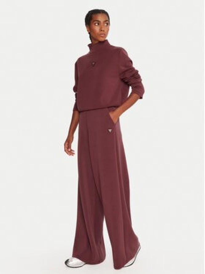 Guess Bluza Olympe V4YQ05 KCAY2 Bordowy Regular Fit