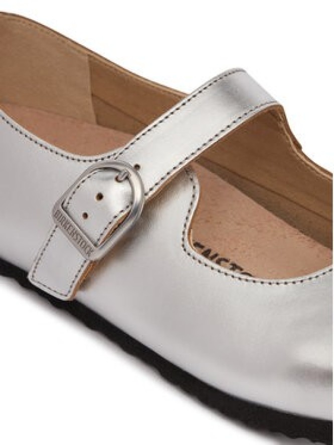 Birkenstock Baleriny Santa Clarita 1030679 Srebrny