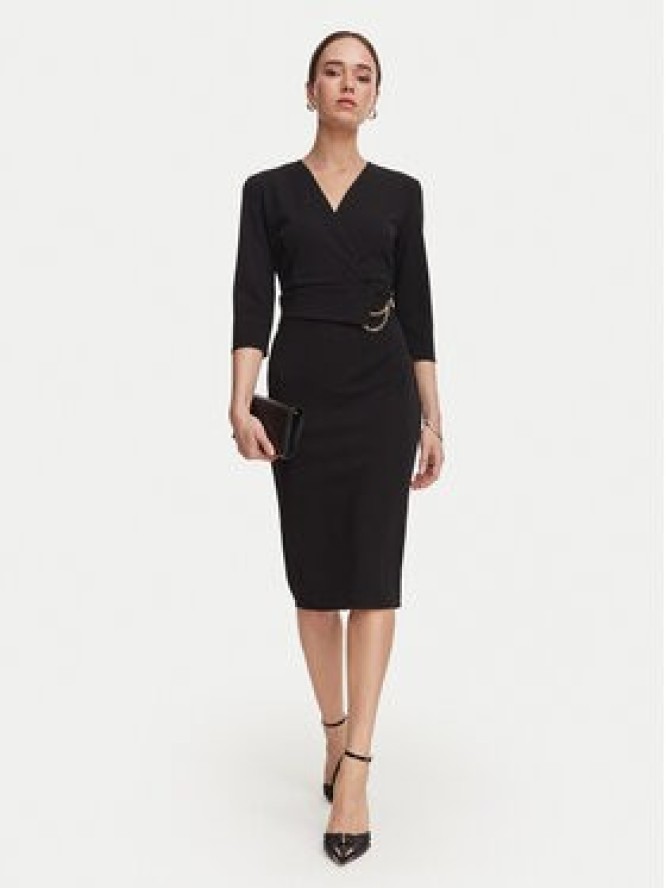 Rinascimento Sukienka koktajlowa CFC0131143003 Czarny Regular Fit