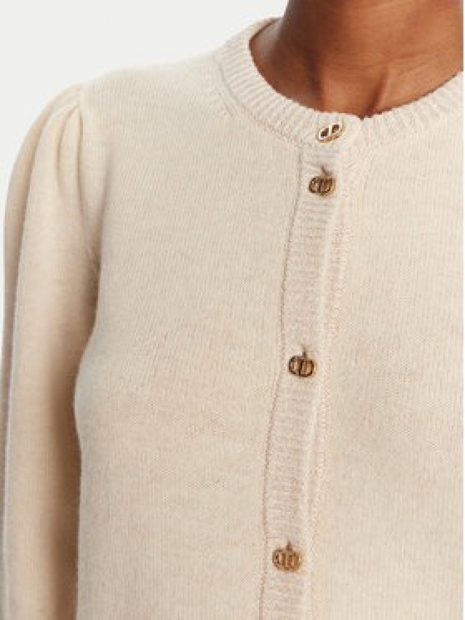 TWINSET Kardigan 252TP3583 Beżowy Regular Fit