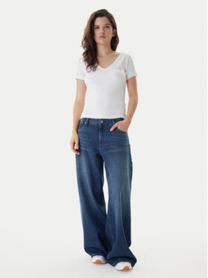 Tommy Jeans T-Shirt Essential DW0DW17385 Biały Slim Fit