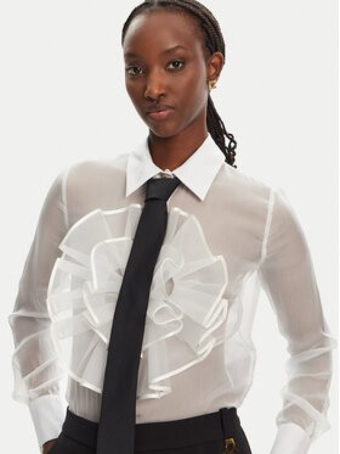 Elisabetta Franchi Koszula CA-107-52E2-V460 Biały Regular Fit