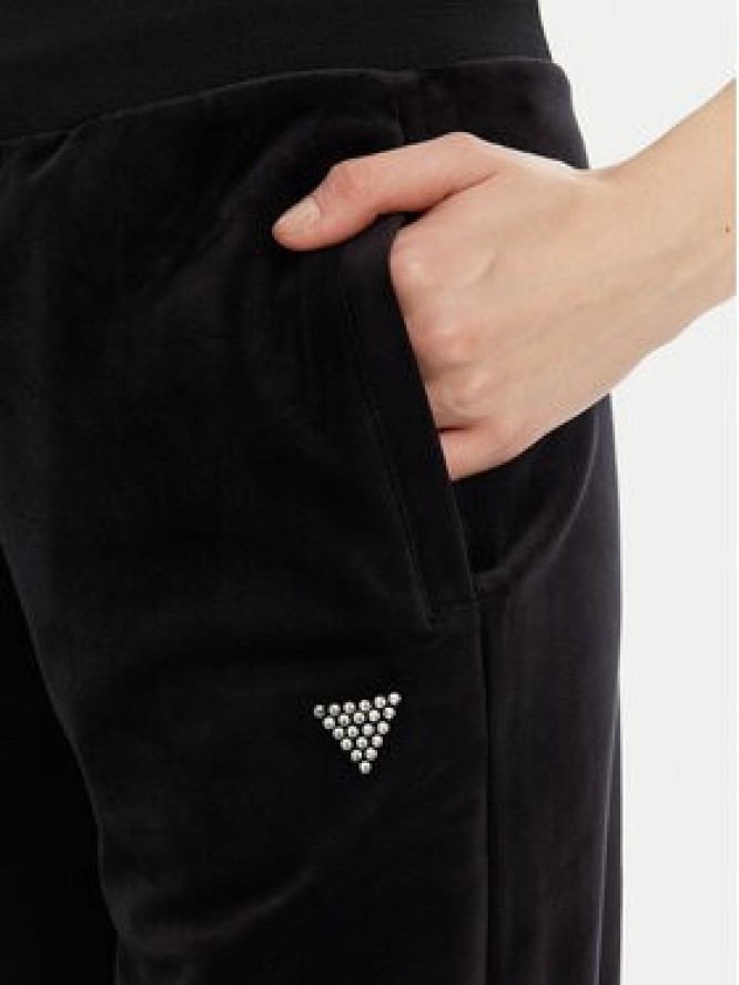 Guess Spodnie dresowe V3BB26 K0232 Czarny Regular Fit