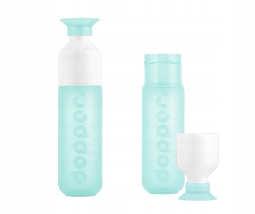 Butelka na wodę Dopper Polar Blue 450 ml z kubkiem