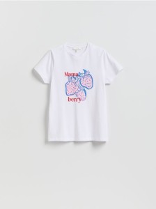 T-shirt z nadrukiem - biały