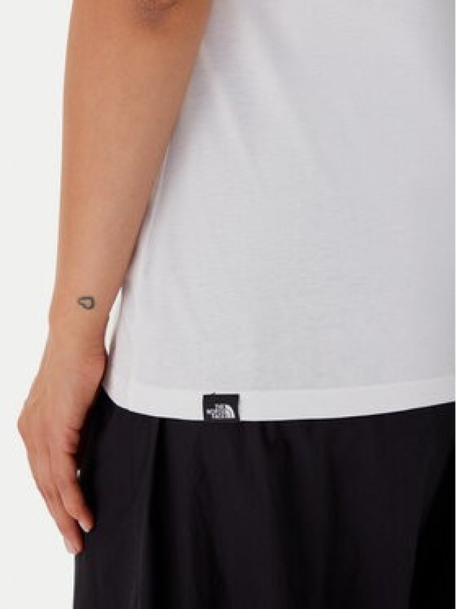 The North Face T-Shirt Easy NF0A8A6D Biały Regular Fit