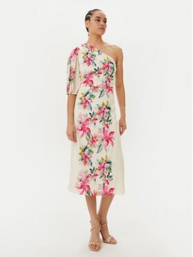 TWINSET Sukienka letnia 251LB2UDD Biały Regular Fit