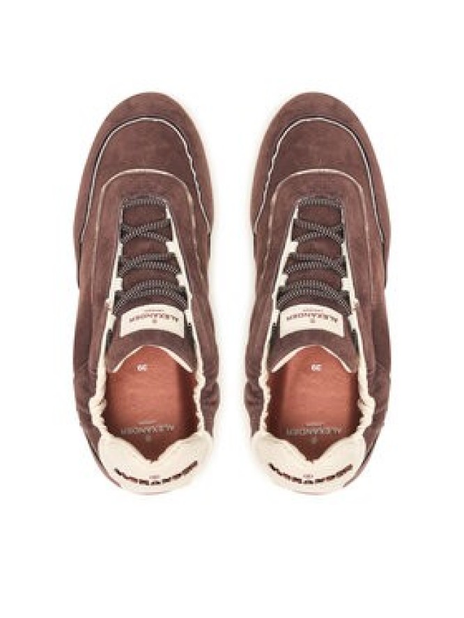 Alexander Smith Sneakersy River Woman Soft Suede ALBERSW-8195 DBN Brązowy ciemny