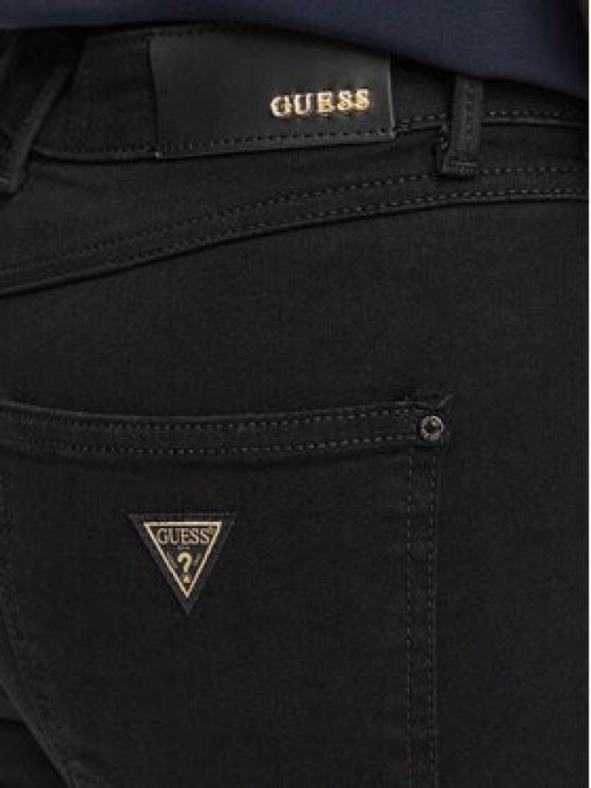 Guess Jeansy W6YA46 D1540 Czarny Skinny Fit