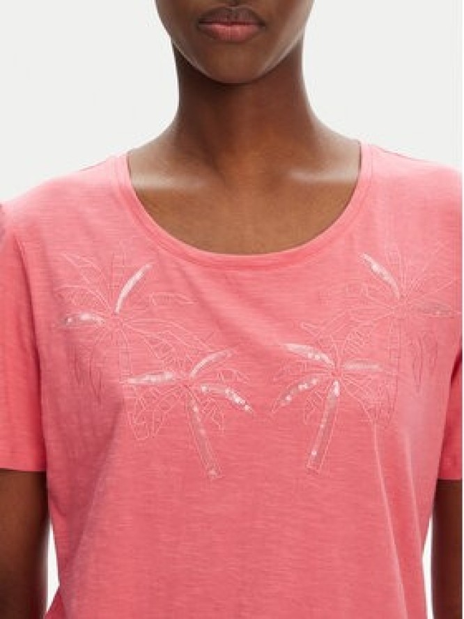 Olsen T-Shirt 11104823 Różowy Regular Fit
