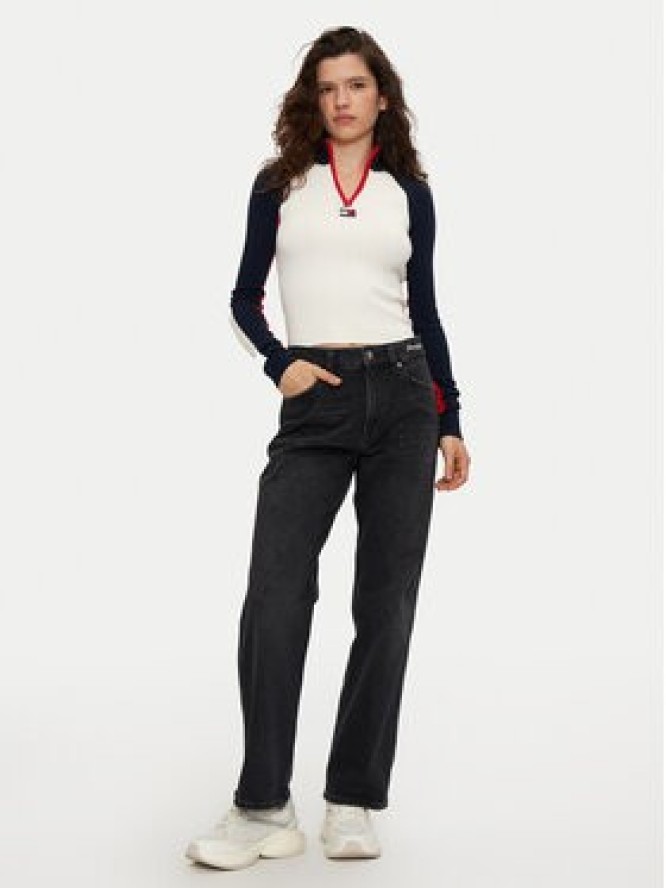 Tommy Jeans Jeansy Betsy DW0DW19739 Czarny Wide Leg