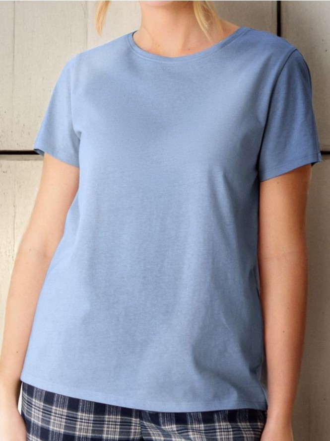 Koszulka basic - błękitny