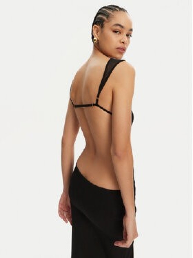 JACQUEMUS Sukienka wieczorowa 251KN592-2434 Czarny Regular Fit