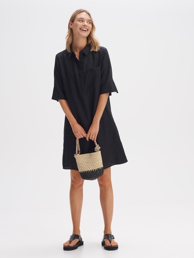 OPUS Torebka w kolorze beżowo-czarnym - 15 x 18 x 10 cm rozmiar: onesize