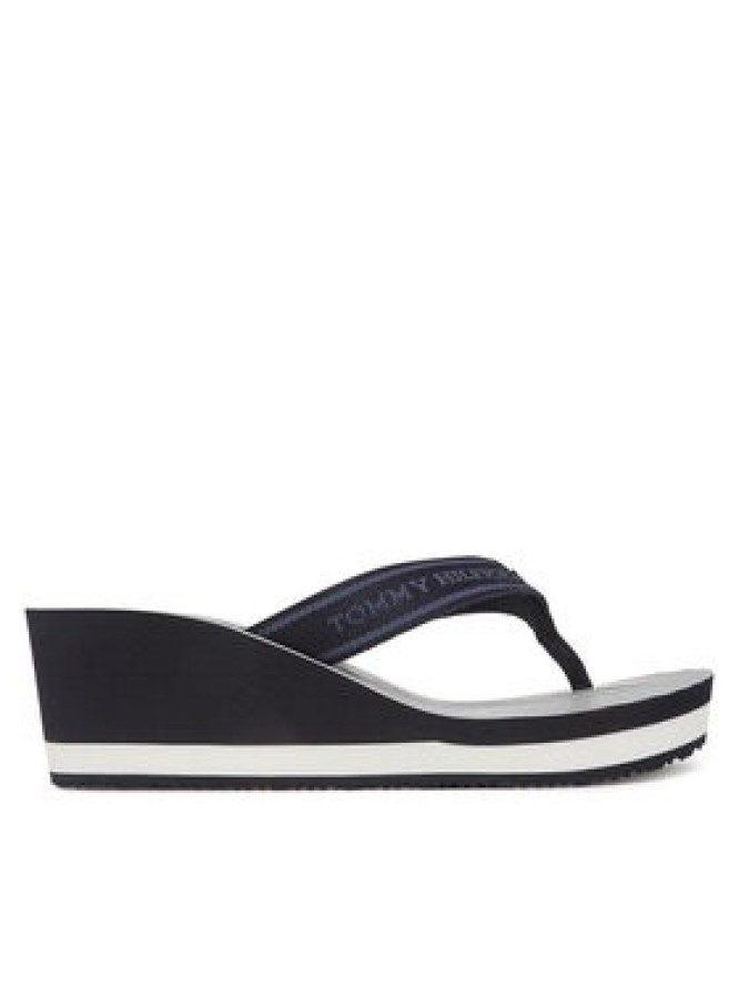 Tommy Hilfiger Japonki Th Stripes Wedge Beach Sandal FW0FW08521 Niebieski