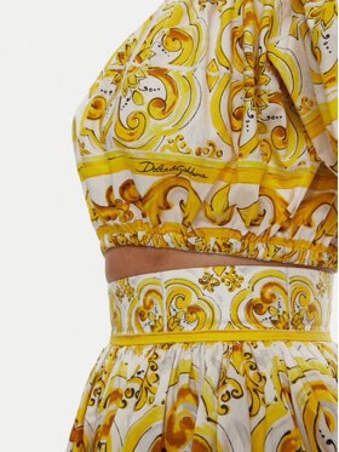 Dolce&Gabbana Bluzka F755RT HH5BA Żółty Regular Fit