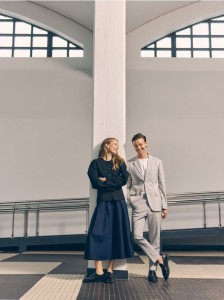 Marynarka z domieszką wiskozy - czarny