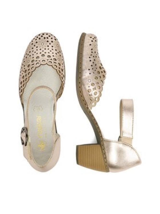 Rieker Półbuty CEO-40902-90 Złoty