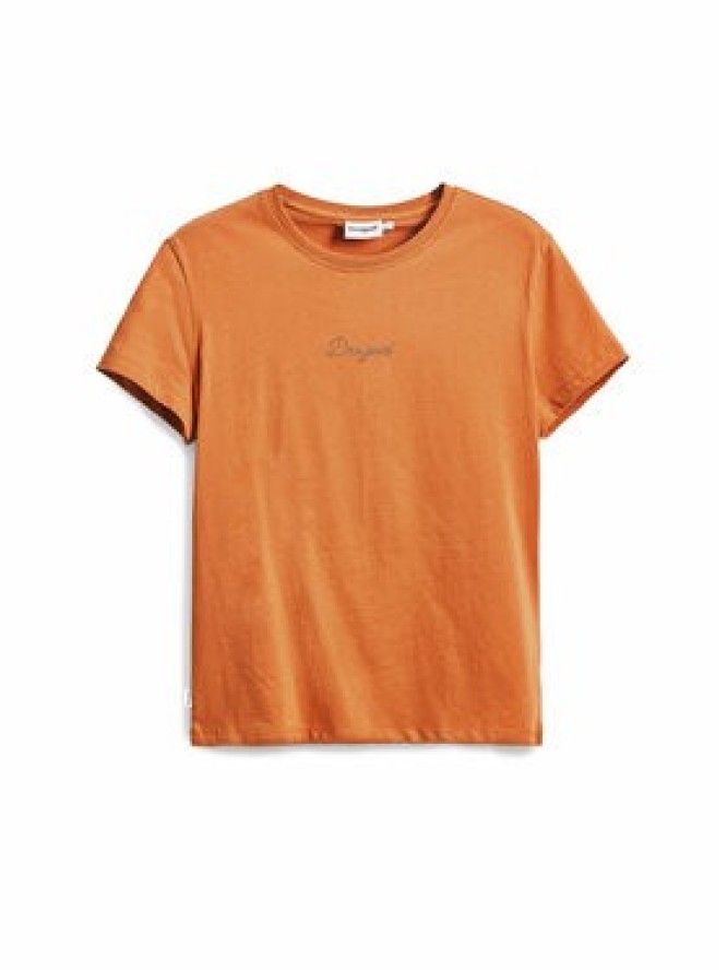 Desigual T-Shirt 25SWTK15 Pomarańczowy Regular Fit