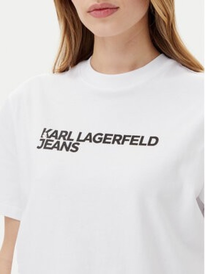 Karl Lagerfeld Jeans T-Shirt A1W17005 Biały Relaxed Fit