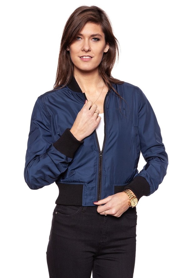 DAMSKA KURTKA PRZEJŚCIOWA WRANGLER BOMBER NAVY W4121XC35 112128752