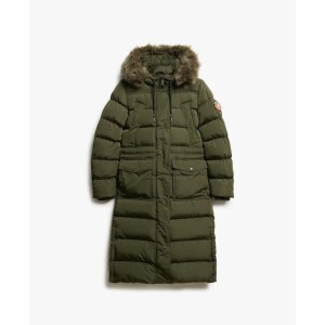 Damski płaszcz ze sztucznego futra Superdry Everest