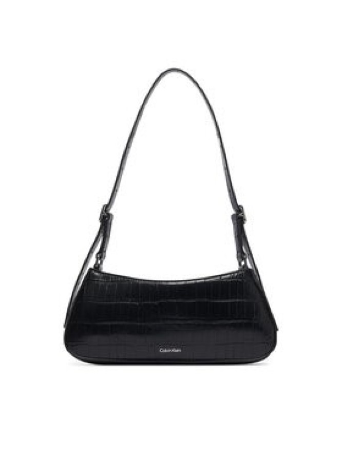 Calvin Klein Torebka Ck Croc Small Shoulder Bag LV04F3906G Czarny