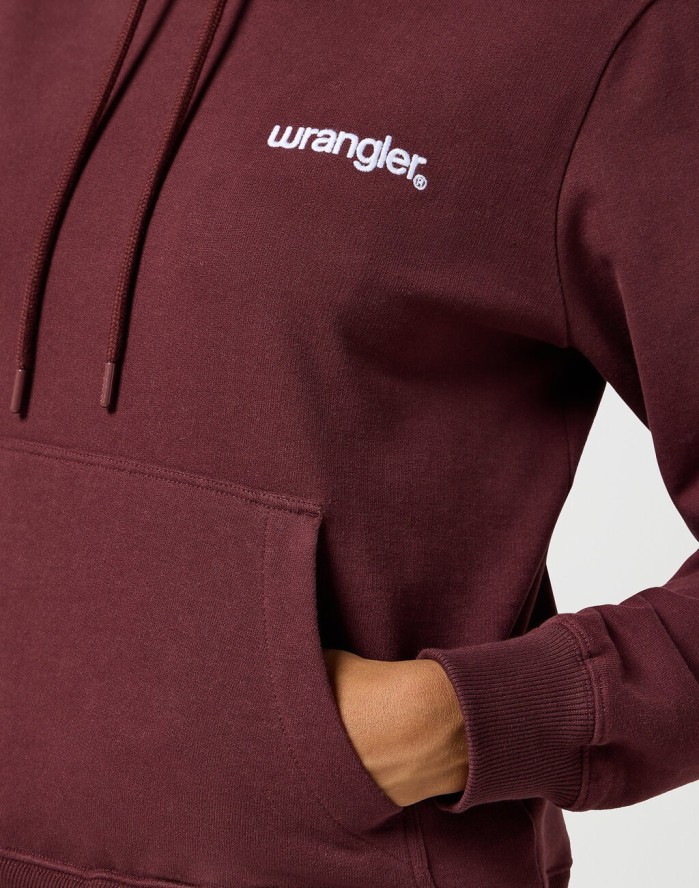 WRANGLER DAMSKA BLUZA REGULAR HOODIE DAHLIA 112356460 W6S4018506