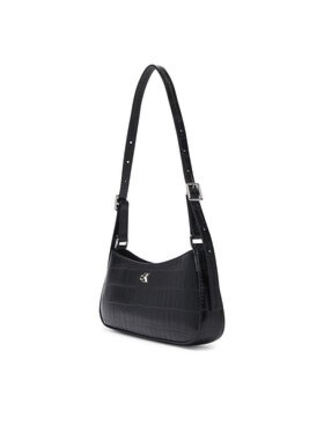 Calvin Klein Torebka Ck Croc Small Shoulder Bag LV04F3906G Czarny