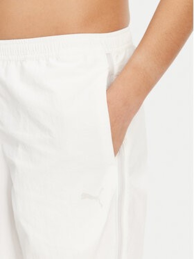 Puma Spodnie dresowe Dare To 629808 Biały Relaxed Fit
