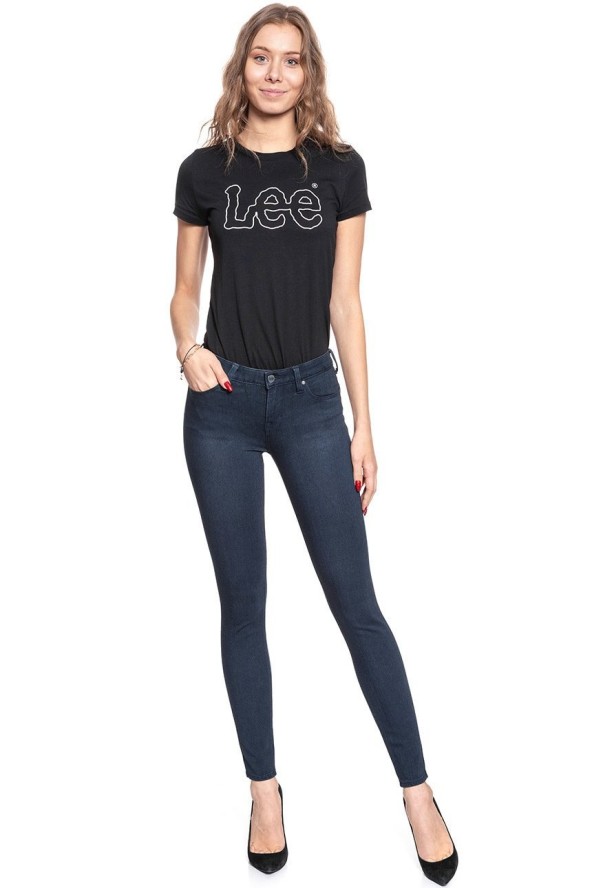 SPODNIE DAMSKIE LEE SCARLETT BLUE BLACK WAVE L506ELKZ 112111176