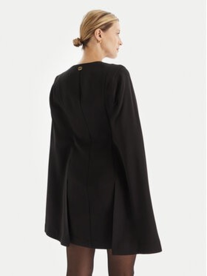 TWINSET Sukienka koktajlowa 252TT2402 Czarny Regular Fit
