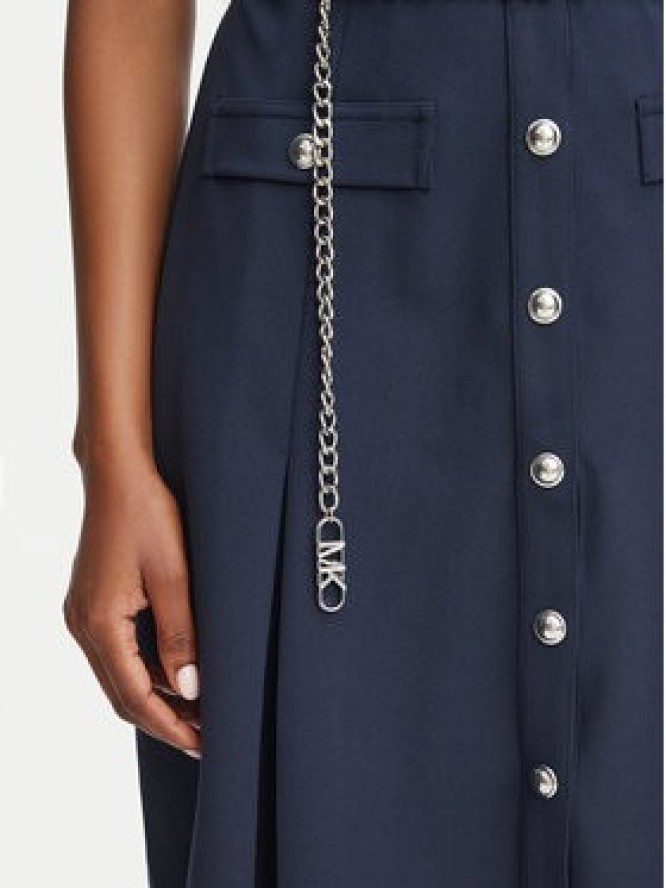 MICHAEL Michael Kors Sukienka koszulowa MR683BX667 Granatowy Regular Fit