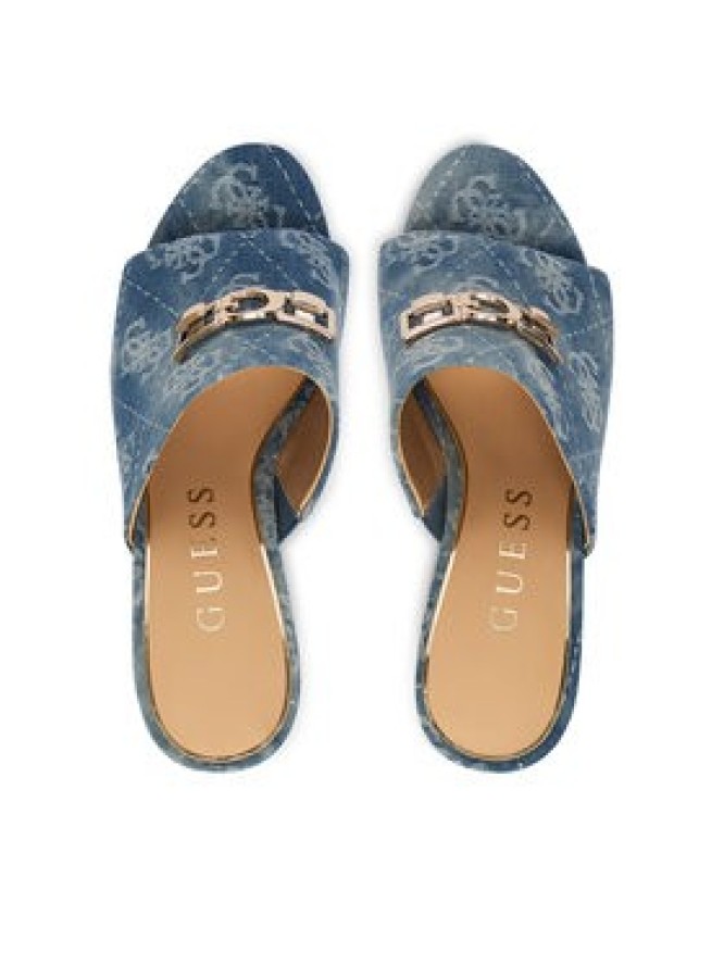 Guess Klapki FLJEV2 DEN04 Niebieski